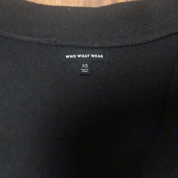 Who What Wear Black Cardigan With Puffy Sleeves - Picture 4 of 6